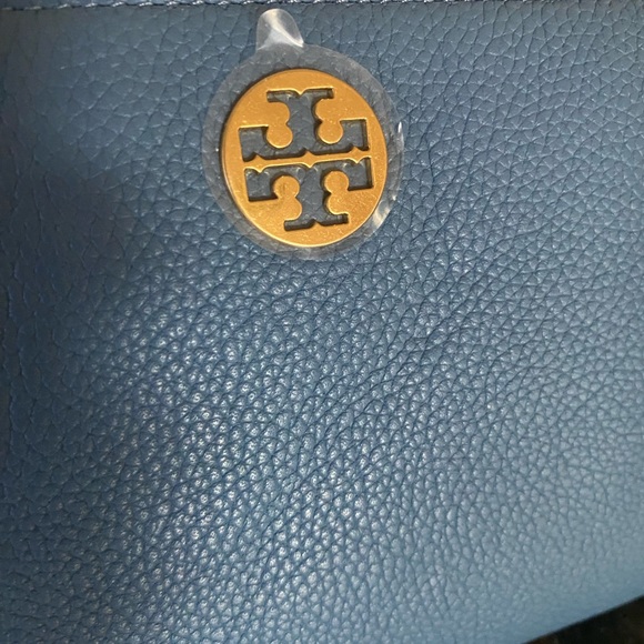 NWOT Tory Burch Mini Leather Everly Crossbody Yonder Blue - Picture 14 of 14
